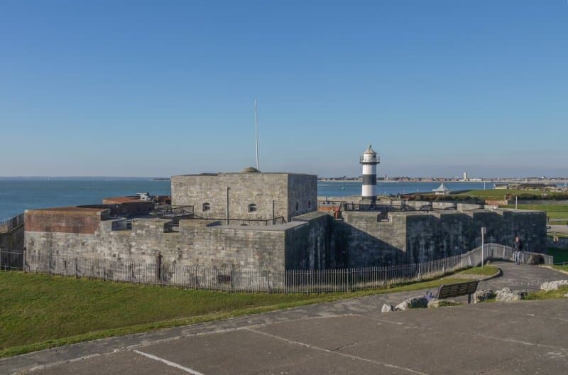 Zamek southsea widok na fort ze wschodu